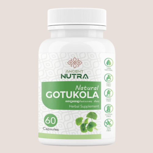 Natural Gotukola (Centella Asiatica) 60 capsules | Improves Memory | Healthy Nervine System
